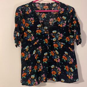 Zara Floral Blouse